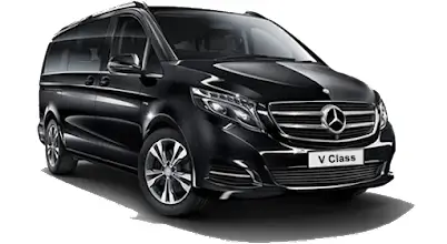 Mercedes v250 with driver